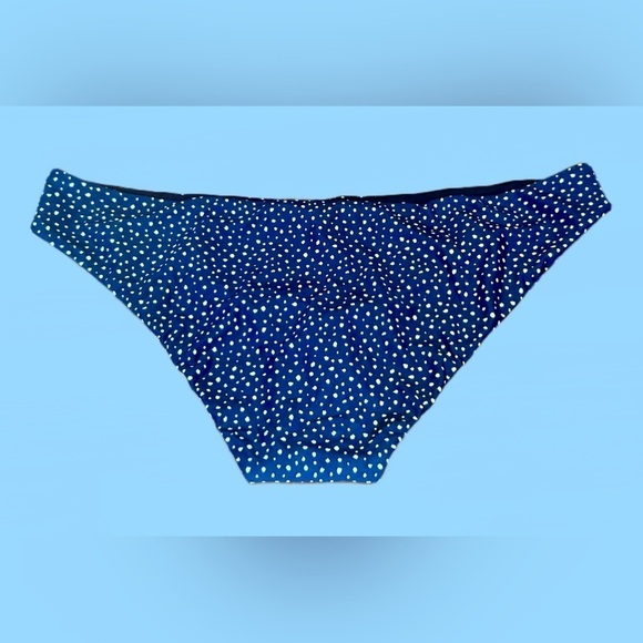 NWT J. Crew Hipster Navy Polkadot Bikini Bottom Low Rise, Moderate Coverage, XXL - Picture 6 of 14